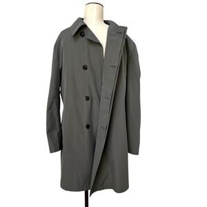 Hugo Boss Ascot 38R Trench Rain Jacket Coat Belted Gray Water Repellant